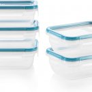 Total Solution 10-Pc Plastic Food Storage Containers Set, 3-Cup Rectangle Meal P