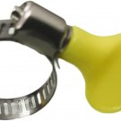 14-Pack Yellow Stainless Steel Hose Clamps, Adjustable Thumb Screw Key-Type Clam