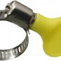 14-Pack Yellow Stainless Steel Hose Clamps, Adjustable Thumb Screw Key-Type Clam