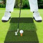 Tri-Turf Golf Hitting Mat, 3-In-1 Foldable Golf Practice Mat for Indoor and Outd