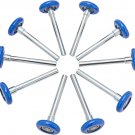 10 Pack Nylon Garage Door Rollers, 2 in Garage Door Wheels with 4 in Stems and 6