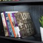 Secure Book Safe with Key Lock, Storage Box for Valuables, 9.5"Ã6"Ã2.2" (Rose,Ke