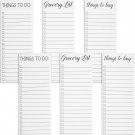 6-Pack Grocery List Magnet Pad for Fridge, To-Do Planner, Things to Buy, Things