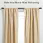 Black Curtain Rods for Windows 28 to 42 Inch, Heavy Duty 1" Diameter Drapery Rod