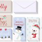 Christmas Greeting Cards with Money Envelopes for Cash (3.5 X 7.25 In, 36 Pack)