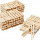 100-Pack Large 4 Inch Wooden Clothespins - Heavy Duty Outdoor Clothes Clips for