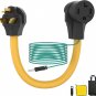 Plug and Play Dryer Adapter 4 Prong to 3 Prong 1.5FT 30 Amp with Safety Ground W