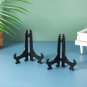 5 Inch Black 12Pcs/Set Plastic Easels Plate Display Stands Picture Frame Stand H