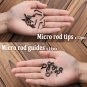Micro Fishing Rod Guides and Tips,26Pcs/130Pcs Baitcasting Rods Black Micro Guid