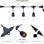 Outdoor LED Light String,Edison Retro Shatterproof S14 Bulb, Commercial Grade Pa