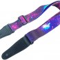 Guitar Strap Colorful Guitar Shoulder Strap Purple Cloud Starry Sky Pattern for