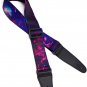 Guitar Strap Colorful Guitar Shoulder Strap Purple Cloud Starry Sky Pattern for