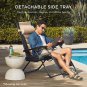 Oversized Padded Zero Gravity Chair, Folding Outdoor Patio Recliner, XL anti Gra