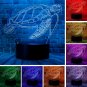 Cartoon Animals Ocean Sea Turtle Anime Figure 3D Visual LED Bedroom Decor Sleep