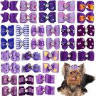 PET SHOW 20Pcs Small Dog Hair Bows with Rubber Bands Puppies Doggies Cats Topkno