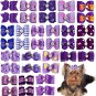 PET SHOW 20Pcs Small Dog Hair Bows with Rubber Bands Puppies Doggies Cats Topkno