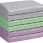 Microfiber Glass Cleaning Cloths-6Pk, 16"X14" Lint Free Cloth for Cleaning Windo