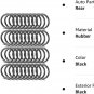 Bumper Fender Fasteners O Rings Black Bumper Fasteners Washers Replacement Rubbe