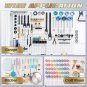 Pegboard Hooks 120Pcs,Pegboard Accessories Organizer Kit,Peg Board Hooks Fit 1/8