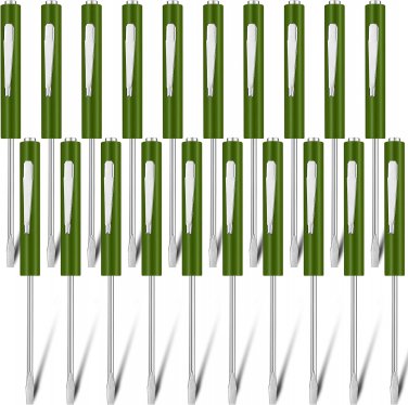 20 Pcs Pocket Screwdriver Mini Tops and Pocket Clips Pocket Screwdriver Magnetic