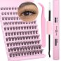Wispy Lashes Lash Extension Kit Clusters Eyelash Extension Kit Lash Bond and Sea