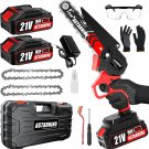 Mini Chainsaw Cordless, 6 Inch Small Chainsaw Battery Powered, 21V Portable Elec