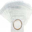 100 Pack Clear Plastic Bags for Jewelry, Earrings, Necklaces, Mini Resealable Ba