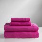 Jersey Cotton Sheet Set, California King, Bright Pink, 4 Piece