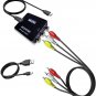 RCA to HDMI Converter, AV to HDMI Converter Pack Set, 1080P RCA Composite CVBS V