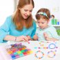 Glow Beads Bracelet Making Kit, Glow in the Dark Pony Beads Letter Beads Heart B