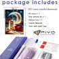 5D Diamond Art Painting Kit, Moon Red Rose DIY 5D Full Drill Diamond Art Kits Di