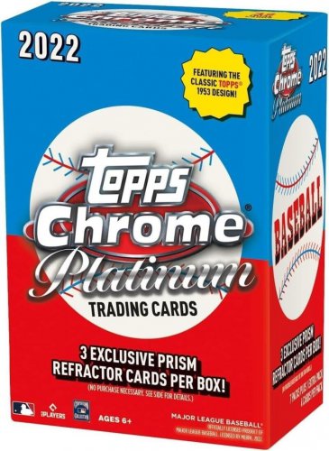 2022  Chrome Platinum Anniversary MLB Baseball Factory Sealed Blaster Box 7 Pack