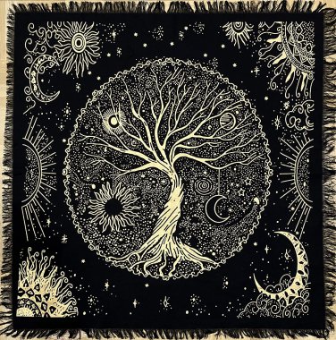 Tree of Life Altar Cloth Tapestry Tablecloth Celtic Trees Ritual Spiritual Cloth