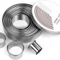 12 Pcs Donut Hole Cookie Biscuit Cutter Set for Baking, Graduated Doughnut round