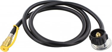Low Pressure Regulator Hose, 8Ft Steel Propane Regulator Hose for LP Gas Grill o