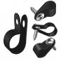 100PCS 3/8 Inch Rope Light Clips P-Style Mounting Clips Plastic Cable Clamps wit