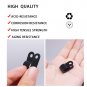 100PCS 3/8 Inch Rope Light Clips P-Style Mounting Clips Plastic Cable Clamps wit
