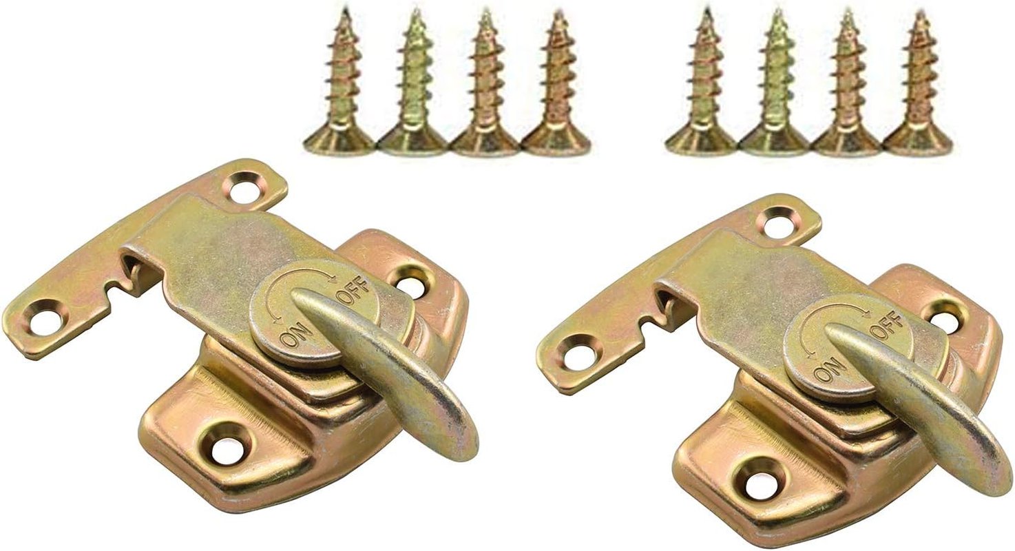 2 Pack Dining Table Locks Metal Spring Table Leaf Buckle Latches