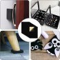 12 PCS Black Self Adhesive Felt Sheets, Soft Velvet Sticky Back Felt for Jewelry