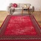Alfombras Bordered Modern 4X6 Non-Slip (Non-Skid) Low Pile Rubber Backing Indoor