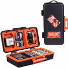 Camera Battery Memory Card Case, Memory Card Hard Protector Case Water-Resistant
