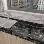 Black White Marble Wallpaper Peel Stick Dark Granite Countertop Contact Paper Gl