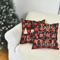 Christmas Pillow Covers Set of 4 Christmas Decorations Cotton Linen Winter Deer