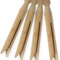 round Wooden Clothespins, 100 Pack