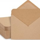 48 Pack Blank Brown Cards with Envelopes, 5X7 Postcards for Wedding Invitations,
