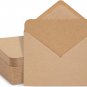 48 Pack Blank Brown Cards with Envelopes, 5X7 Postcards for Wedding Invitations,