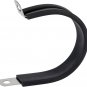 12 Pack 1.75 Inch Rubber Cushioned Stainless Steel Cable Clamp, Hose Clamp, Pipe