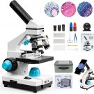40X-2000X Microscope for Kids,Monocular Compound Microscope Kit for Students Adu