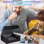 2 Pack 1800+ Card Deck Case for Trading Card, Leather Magnetic Closure Card Stor
