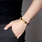 3Pcs Feng Shui Black Obsidian Bracelets Set - Good Luck Amulet Dragon Lucky Char
